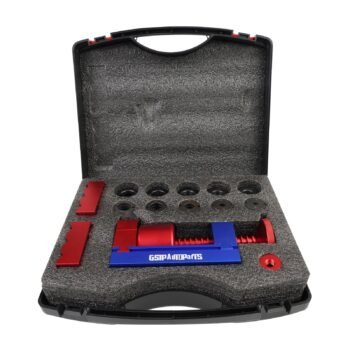 Aluminum Rotary Fuel Hose AN Fitting Installation Tool Kit, Hose and Fitting Assembly Kit, AN4 to AN12