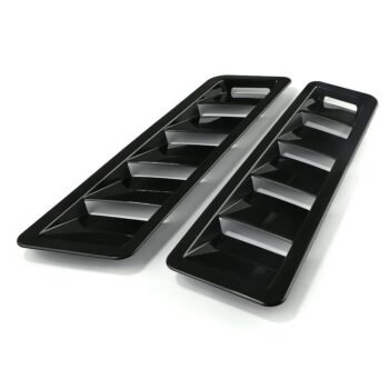 2PCS Universal Car Hood Vent Louver Scoop Cover Air Flow Intake Cooling Panel