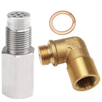 Stainless Steel Oxygen O2 Sensor CEL Eliminator Light  45°&90°& 0°   Adapter Mini Catalytic Convertor M18X1.5 Socket Plug