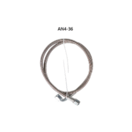 Turbo Oil Feed Line 48′′ Steel Braided 4AN 90 Degree Straight Hose
