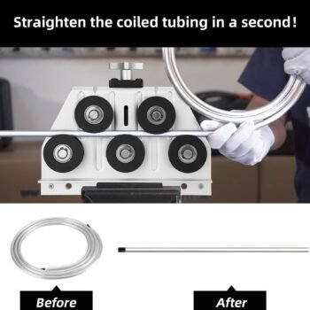 Brake Fuel Line Tubing Straightener For 3/16′′ To 1/2′′ Diameter Tubing Aluminum