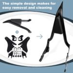 22′′ Motorcycle Sissy Bar Backrest Pad Compatible with Harley Touring Models (2009-2024)