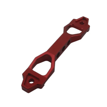 190mm Red Aluminum Alloy Car Battery Tie Down Bracket
