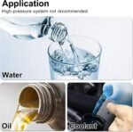 2PCS 4AN 6AN 8AN 10AN 12AN 0°/45°/90°/180° Push Lock Hose End Fitting Fuel Line Adaptor