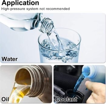 2PCS 4AN 6AN 8AN 10AN 12AN 0°/45°/90°/180° Push Lock Hose End Fitting Fuel Line Adaptor