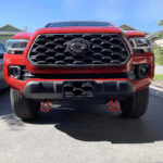 Front Demon Tow Hook Brackets D-Ring Shackles 88711 for 2009-2022 Toyota Tacoma