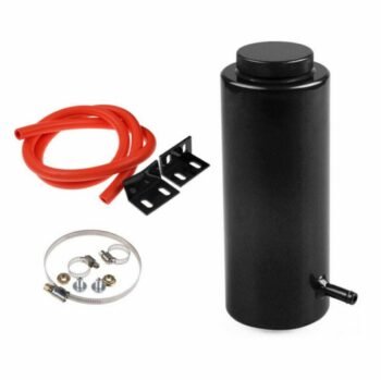 Universal Radiator Coolant Aluminum Catch Tank Overflow Reservoir 800ML Black