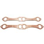 For SB Chevy 327 305 350 Reusable SBC Oval Port Copper Header Exhaust Gaskets