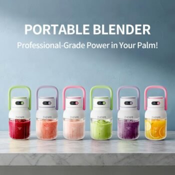 Holidays and Birthdays Blender for Shakes & Smoothies! ZHENMI BPA-Free Cordless Blender, 33oz, Ice Crushing, USB Rechargeable, Make Party Shakes, Morning Smoothies & Healthy Drinks